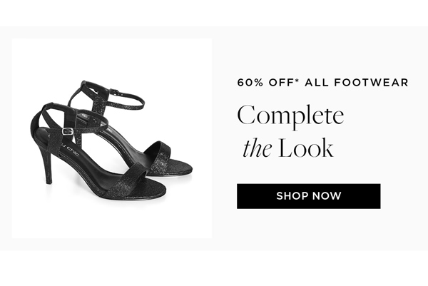 Shop 60% Off* All Footwear
