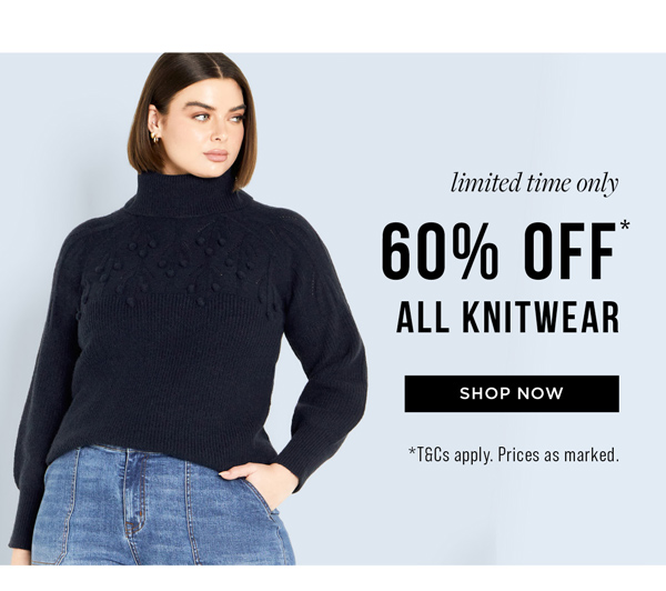 Shop 60% Off* Alll Knitwear