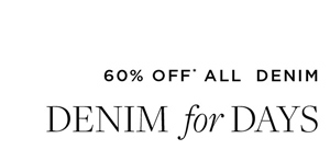 Shop 60% Off* All Denim