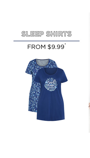 Shop Sleepwear From $9.99