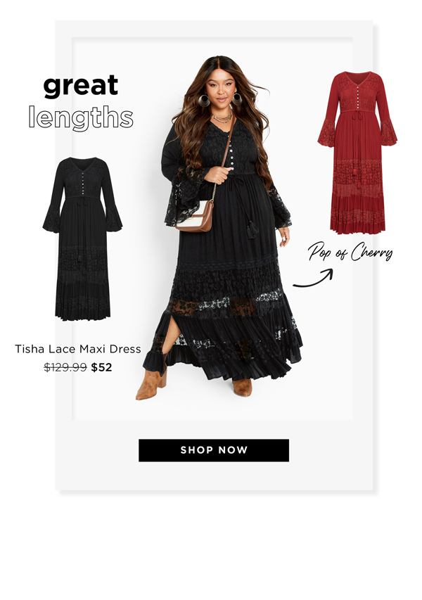 Shop the Tisha Lace Maxi Dress
