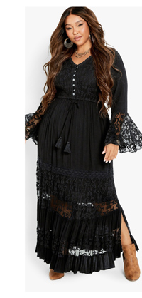 Shop the Skip to the beginning of the images gallery AVEOLOGY Tisha Lace Maxi Dress