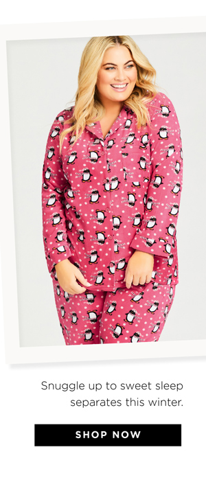 Shop the Penguin Button Fleece Sleep Top