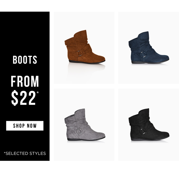Shop Boots From $22*