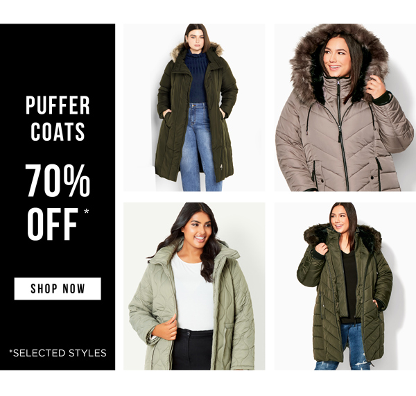 Shop 70% Off* Coats