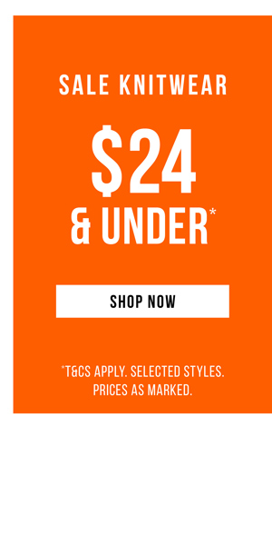 Shop Sale Knitwear $24 & Under*