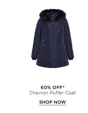 Shop the Chevron Puffer Coat