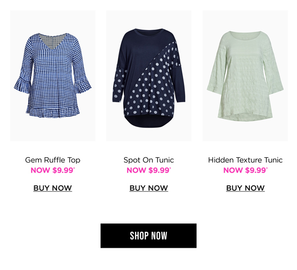 Shop Outlet Tops From $5*