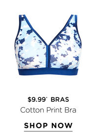 Shop the Cotton Print Bra