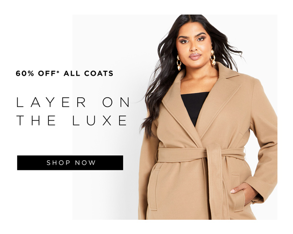 Shop 60% Off* Coats