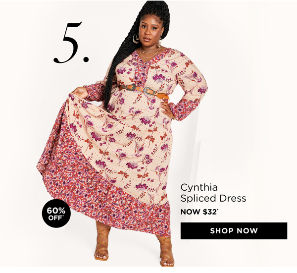 Shop the Cynthia Spliced Maxi Dress