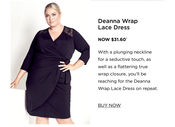 Shop the Deanna Wrap Lace Dress