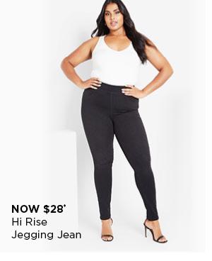 Shop the Hi Rise Jegging Jean Black