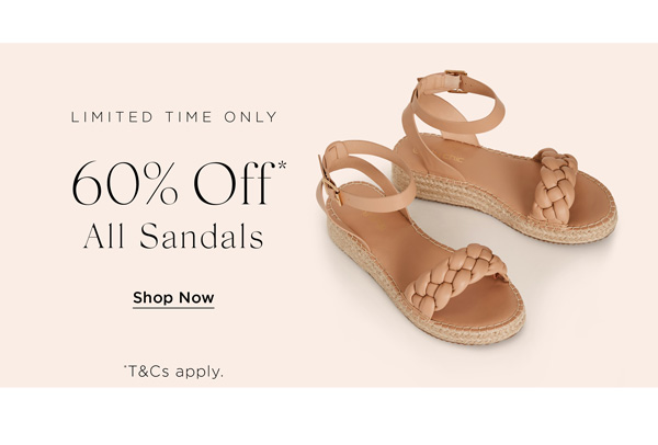 Shop 60% Off* All Sandals