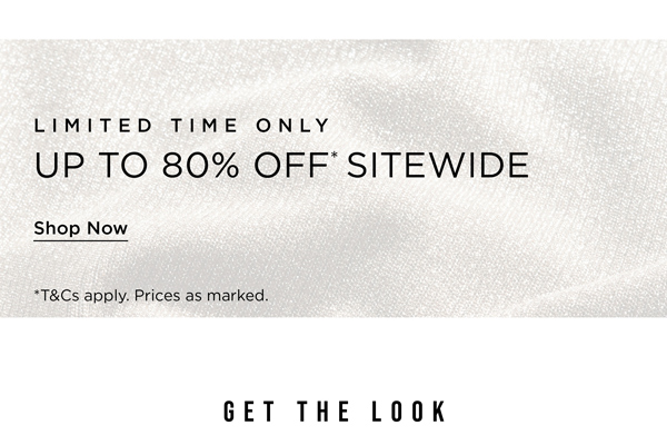 Shop 60-80% Off* Sitewide