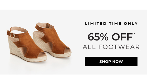 Shop 65% Off* All Footwear