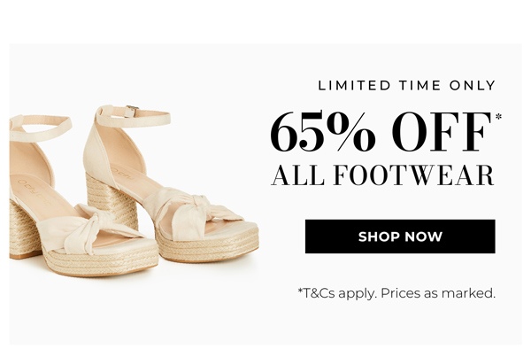 Shop 65% Off* All Footwear