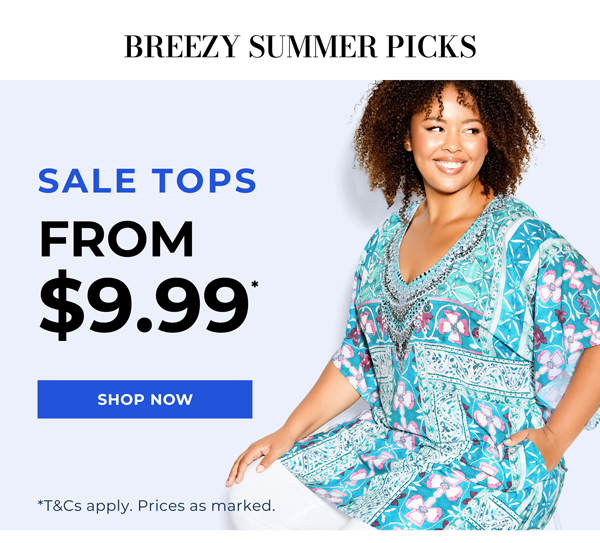 Shop Sale Tops From $9.99*