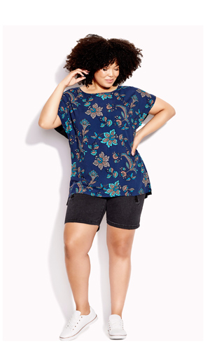 Shop the Mixed Media Print Top