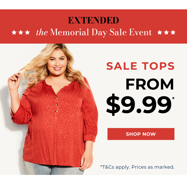 Shop Sale Tops From $9.99*