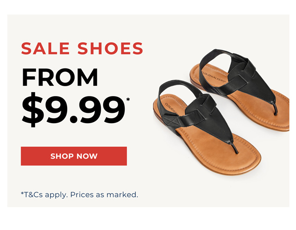 Shop Sale Shoes From $9.99*