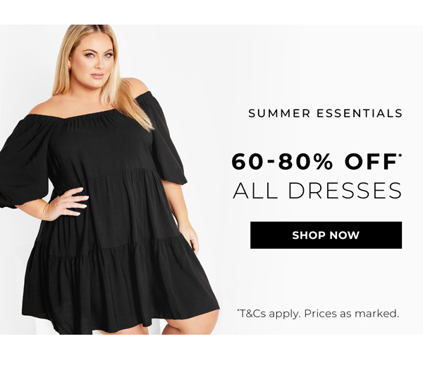Shop 60-80% Off* Dresses
