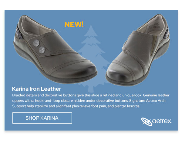 Aetrex Karina Iron Leather