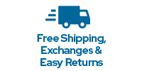 Free Shipping, Exchanges & Easy Returns