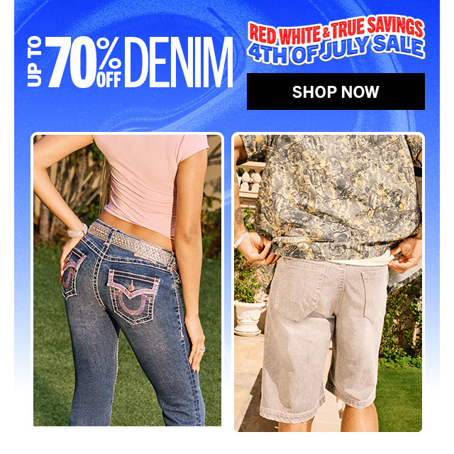 UP TO 70% OFF DENIM | Shop Now