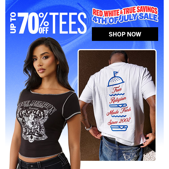 UP TO 70 % OFF TEES | Shop Now