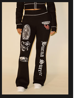 SHOP TRUE RELIGION X BELLA DOÑA MID RISE BOOTCUT SWEATPANT