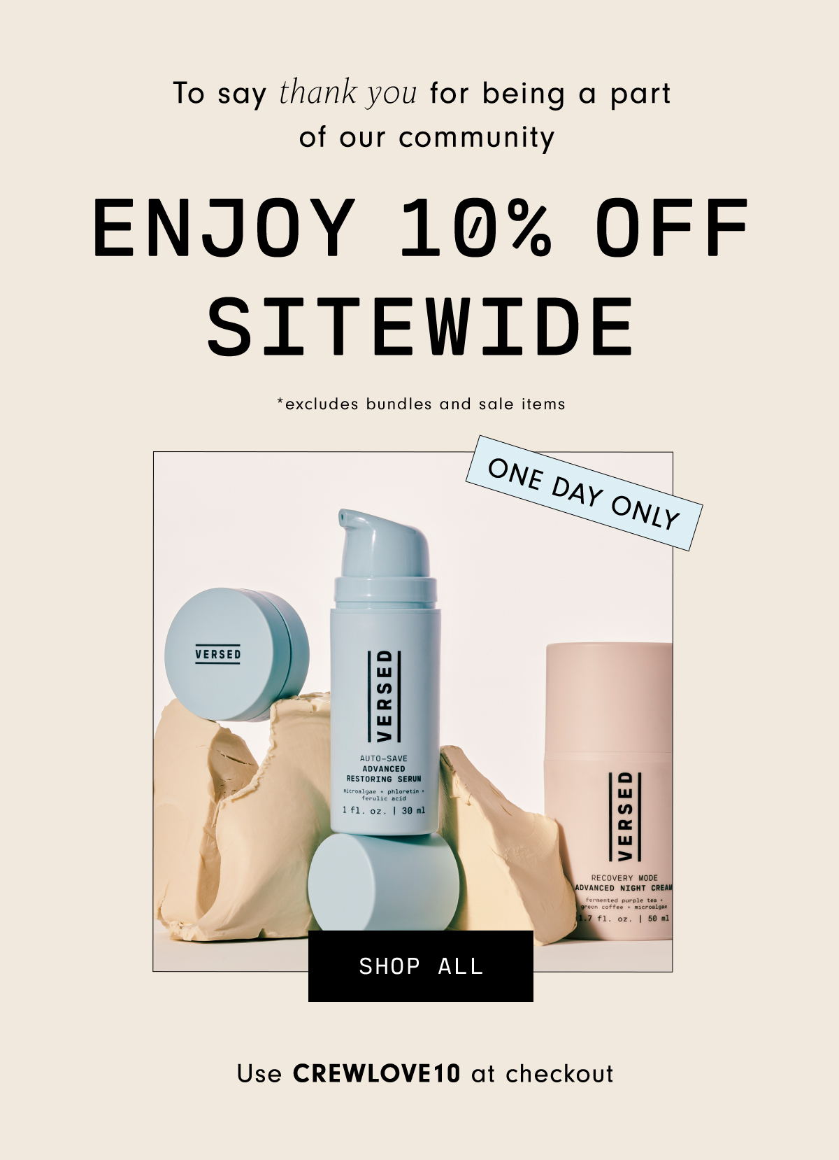 Community Day: 10% Off Sitewide