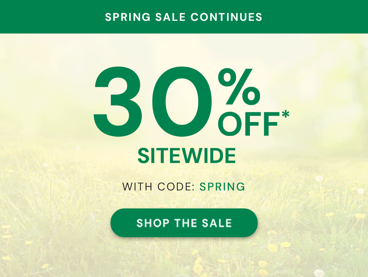 Spring Sale Continues