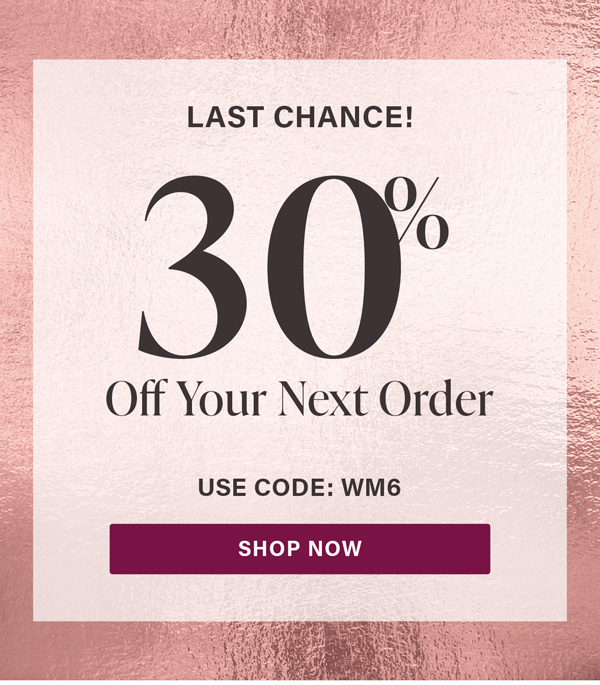 Last Chance! Shop Now