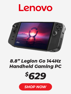 Lenovo 8.8 inch Legion Go 144Hz Gaming Handheld - Shadow Black