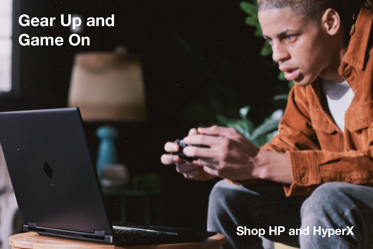 Gear up and game on! Shop HP and HyperX