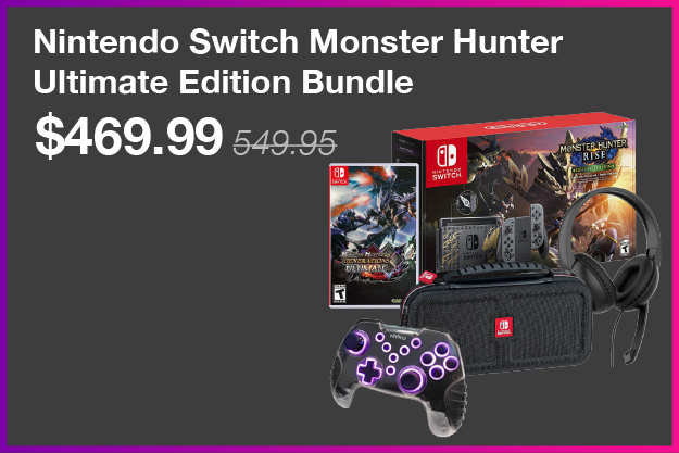 Nintendo Switch Monster Hunter Ultimate Edition Bundle was 549.99 now 469.99