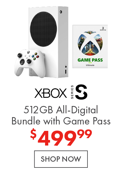 Microsoft Xbox Series S 512GB All-Digital Starter Bundle Console with Xbox Game Pass (Disc-Free Gaming) now 299.99