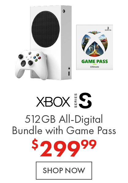Xbox S Digital bundle with Game pass, now 299.99