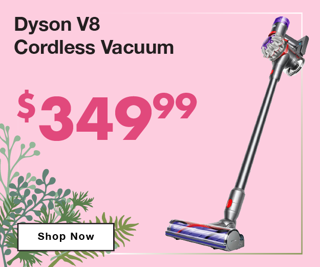 Dyson V8 Cordless Vacuum - Silver/Nickel now $349.99