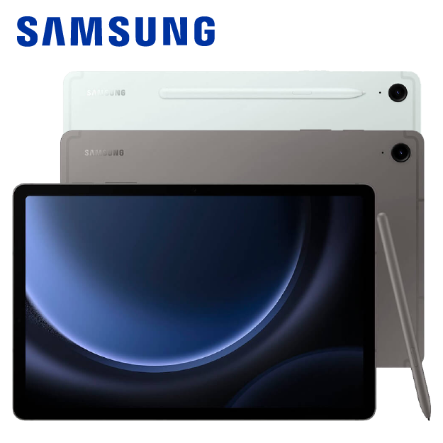 Samsung 10.9 inch Galaxy Tab S9 FE - 128GB - S-Pen - Gray and mint