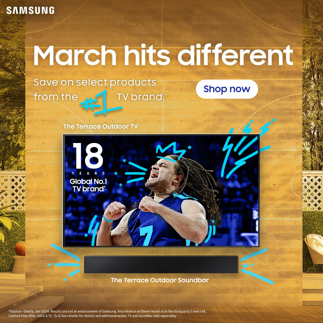 March hits different. Save on select products from the #1 TV brand when bundling together.