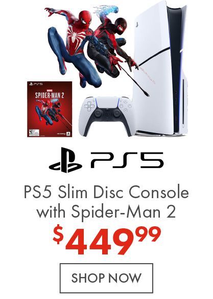 PS5 Slim Disc Console with Spider-Man 2 now $449.99