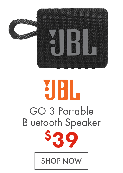 JBL Go 3 portable speaker, now $39.99!