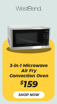 West Bend 3-in-1 Microwave Air Fry Convection Oven