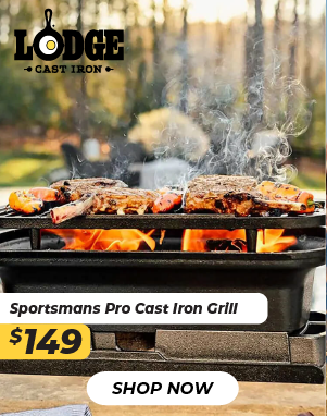 Lodge Sportsmans Pro Cast Iron Grill