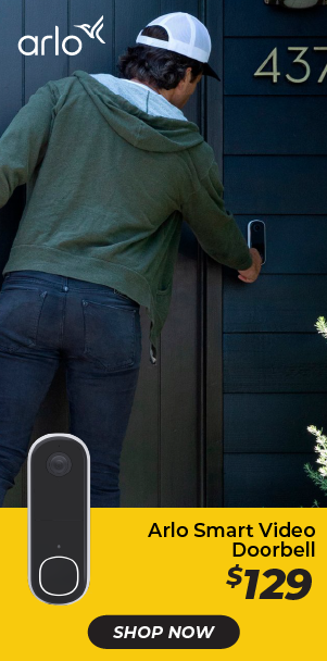 Arlo Smart Video Doorbell (Battery, White)