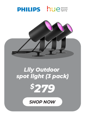 Hue Lily Outdoor spot light (3 pack)