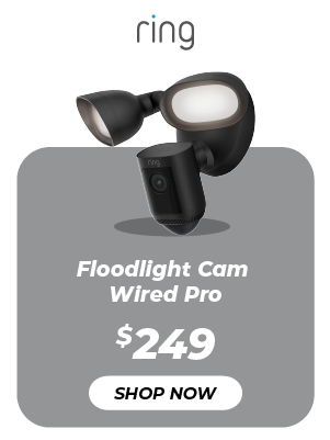 Ring Floodlight Cam Wired Pro - Black