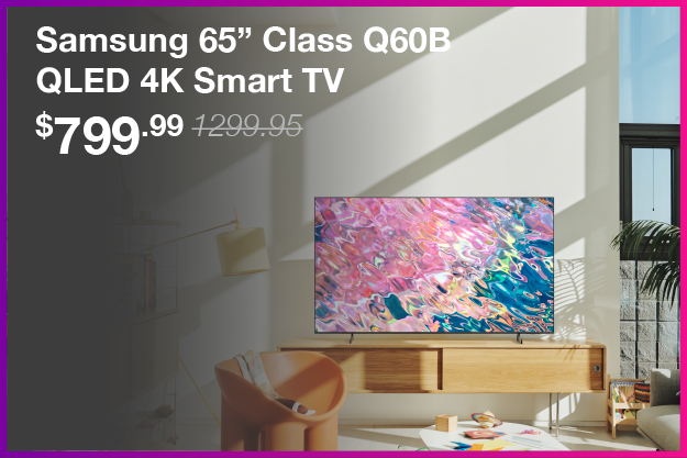 Samsung 65 inch Class Q60B TV was 1299.99 now 799.99